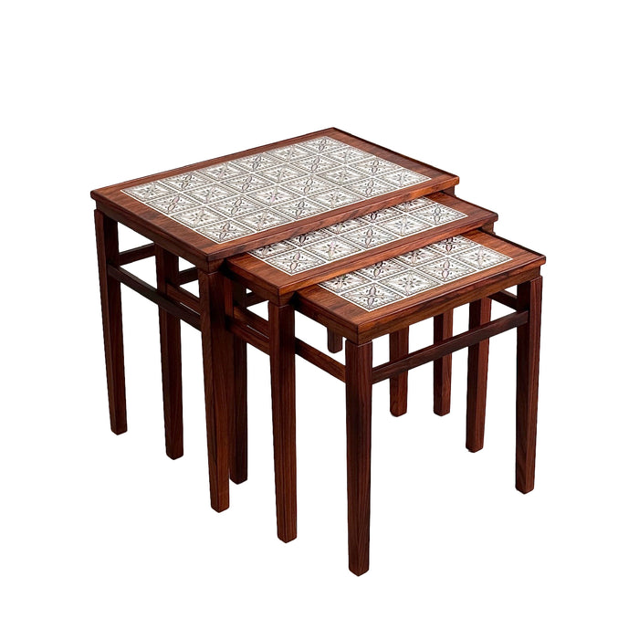 Vintage Rosewood Nesting Tables - Set of 3