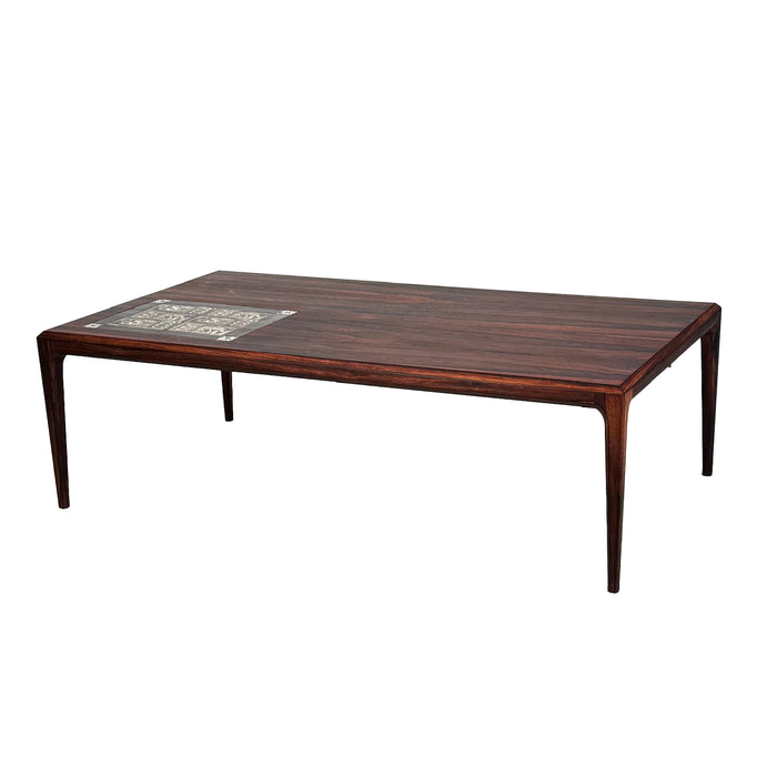 Vintage Rosewood & Tile Coffee Table