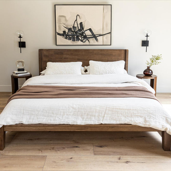 Luna Light Wood Bed