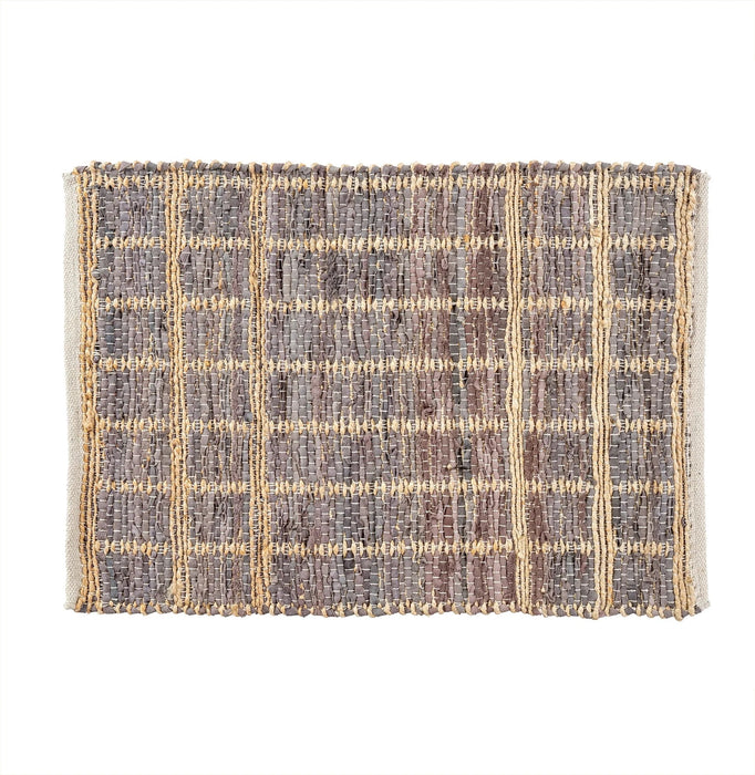Trestle Leather/Jute Rug - Haze