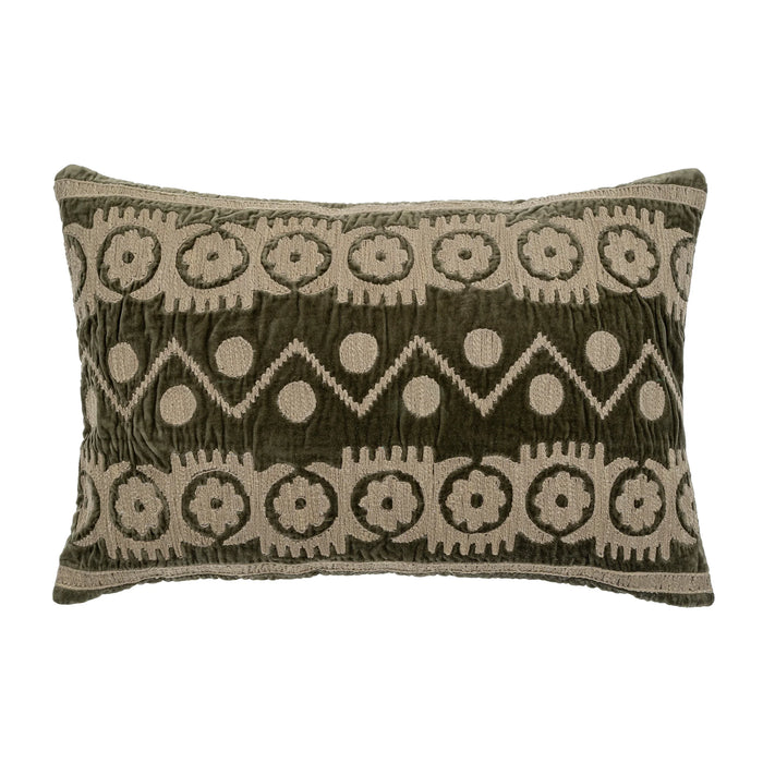 Velvet Embroidered Pillow