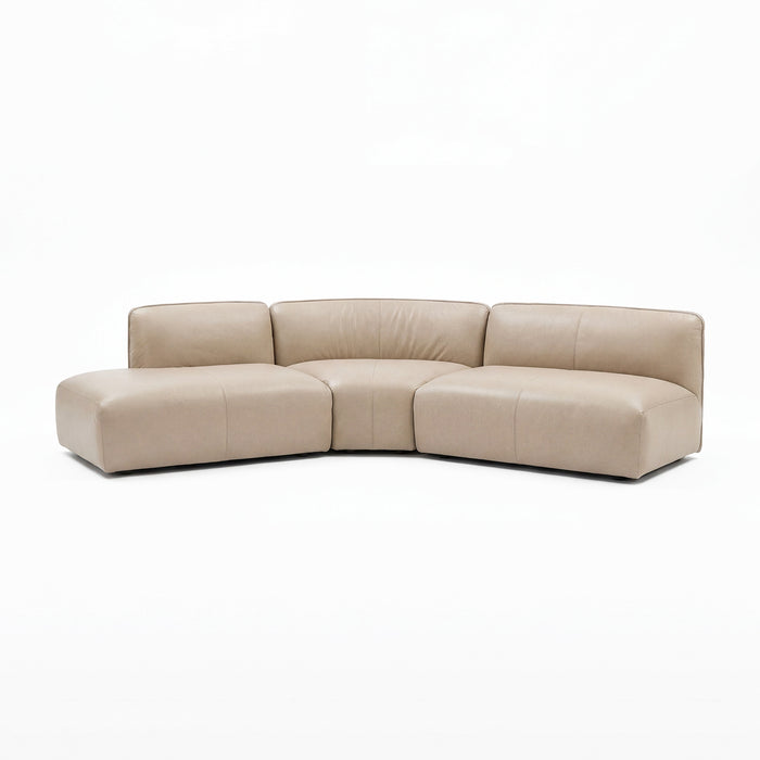 Panorama 3-Pc Curved Modular Sofa