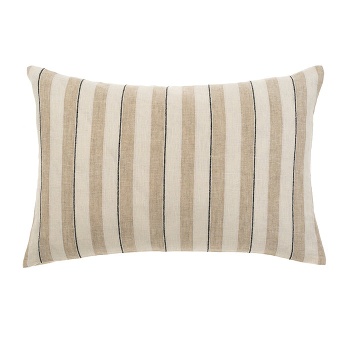 Seaside Stripe Linen Pillow