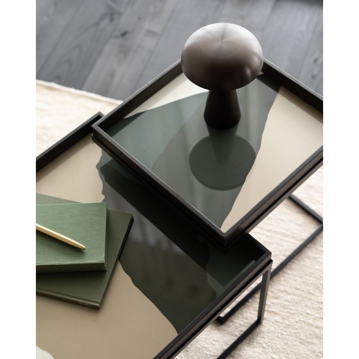 Square Glass Tray