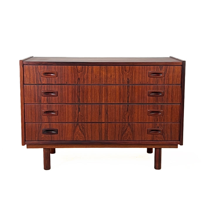 Vintage Rosewood 4-Drawer Dresser