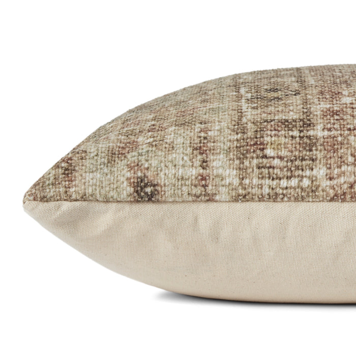 Clay & Beige Accent Pillow